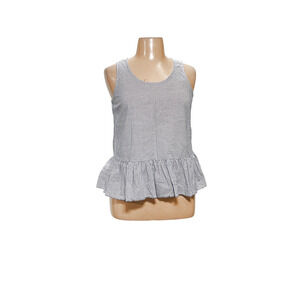 BeachLounge Women's Blue Striped Cotton Blouse